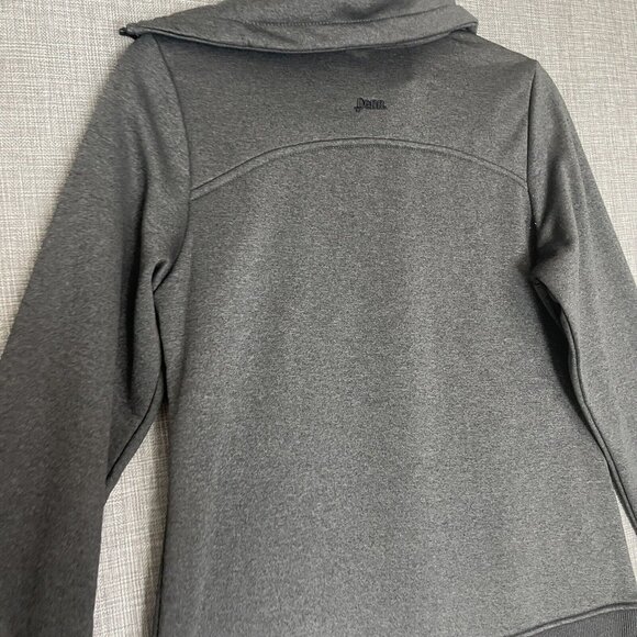 Penn Sport Sweater Womens Medium Turtle Neck Zip Tennis Heather Grey - Picture 5 of 16